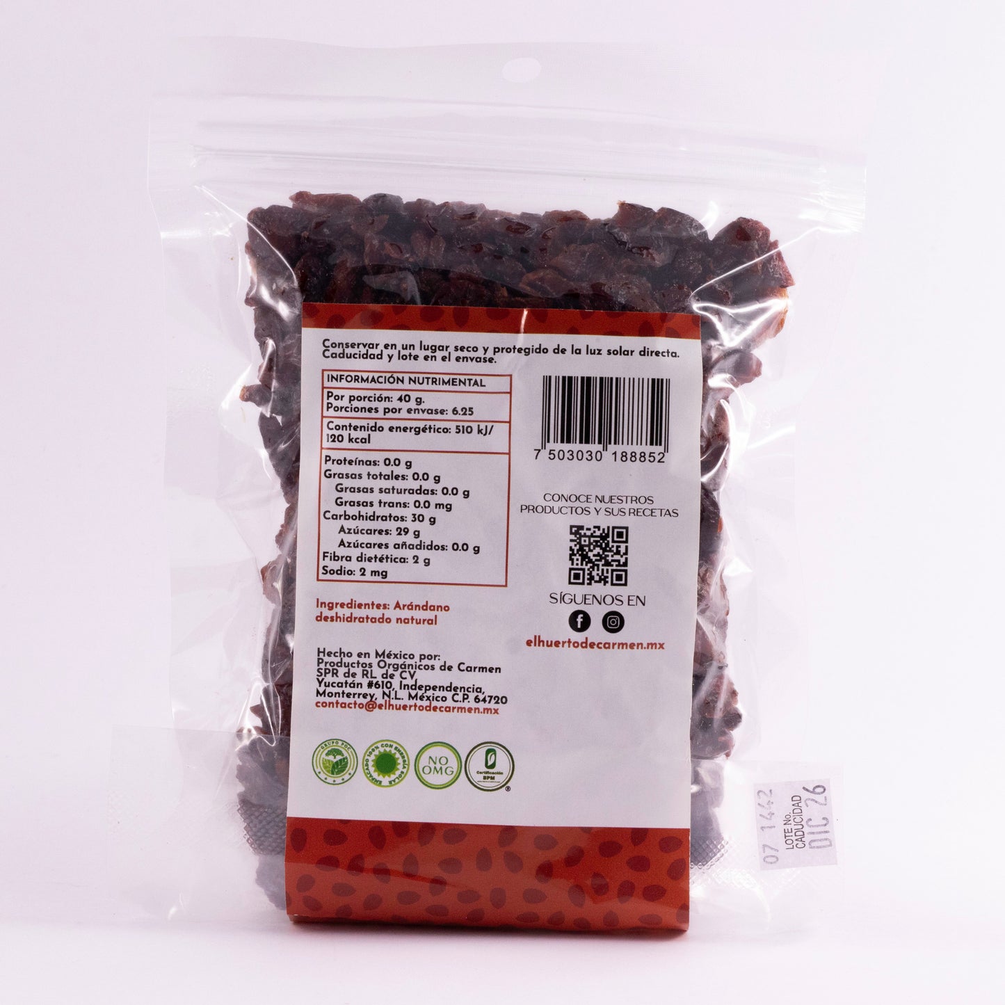 Arándano Deshidratado Agroecológico🌿