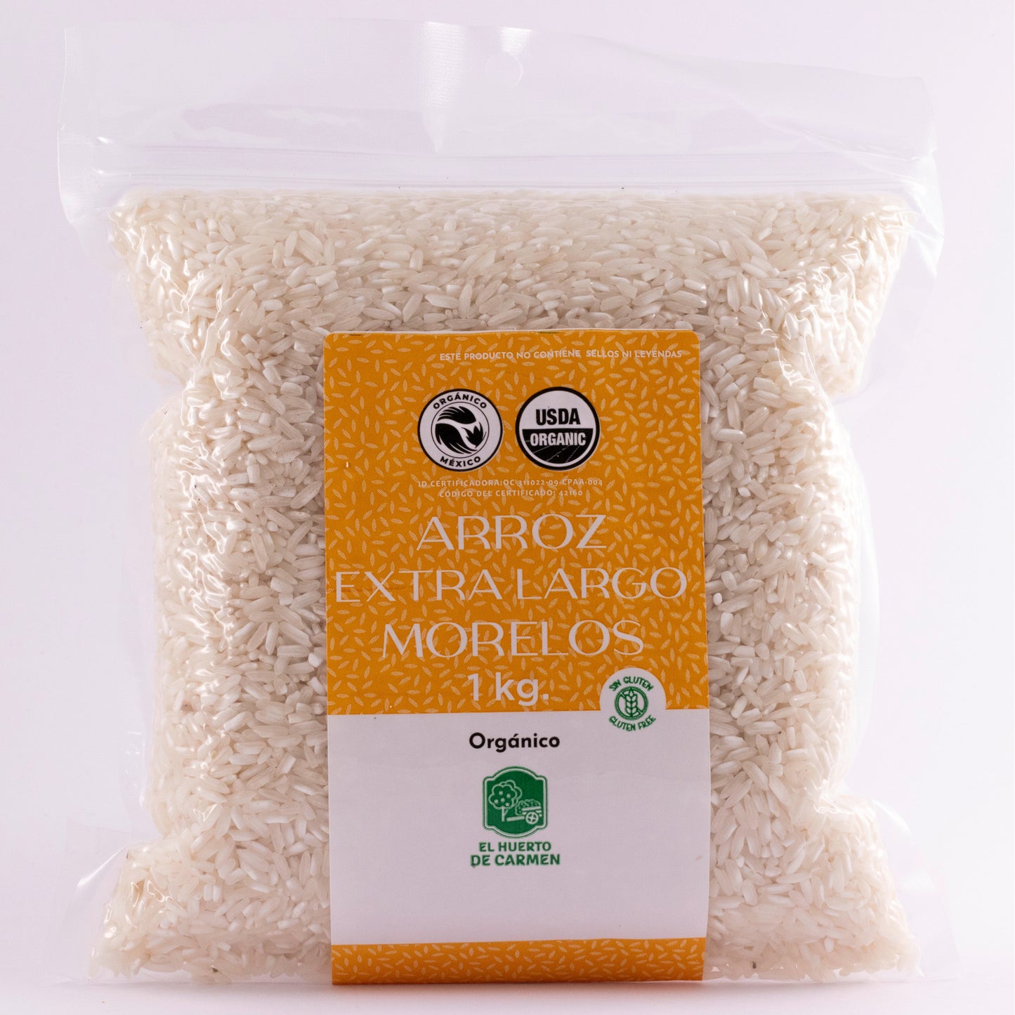 Arroz Blanco Orgánico (Extra Largo Morelos) 🍚🌿