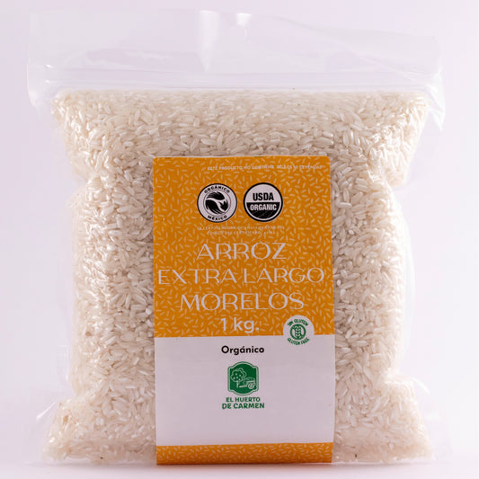 Arroz Blanco Orgánico (Extra Largo Morelos) 🍚🌿