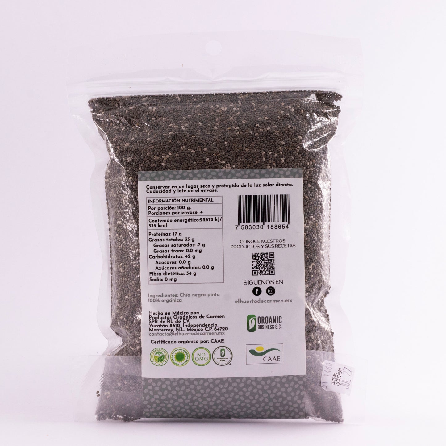 Chía Negra Pinta Orgánica 🌱