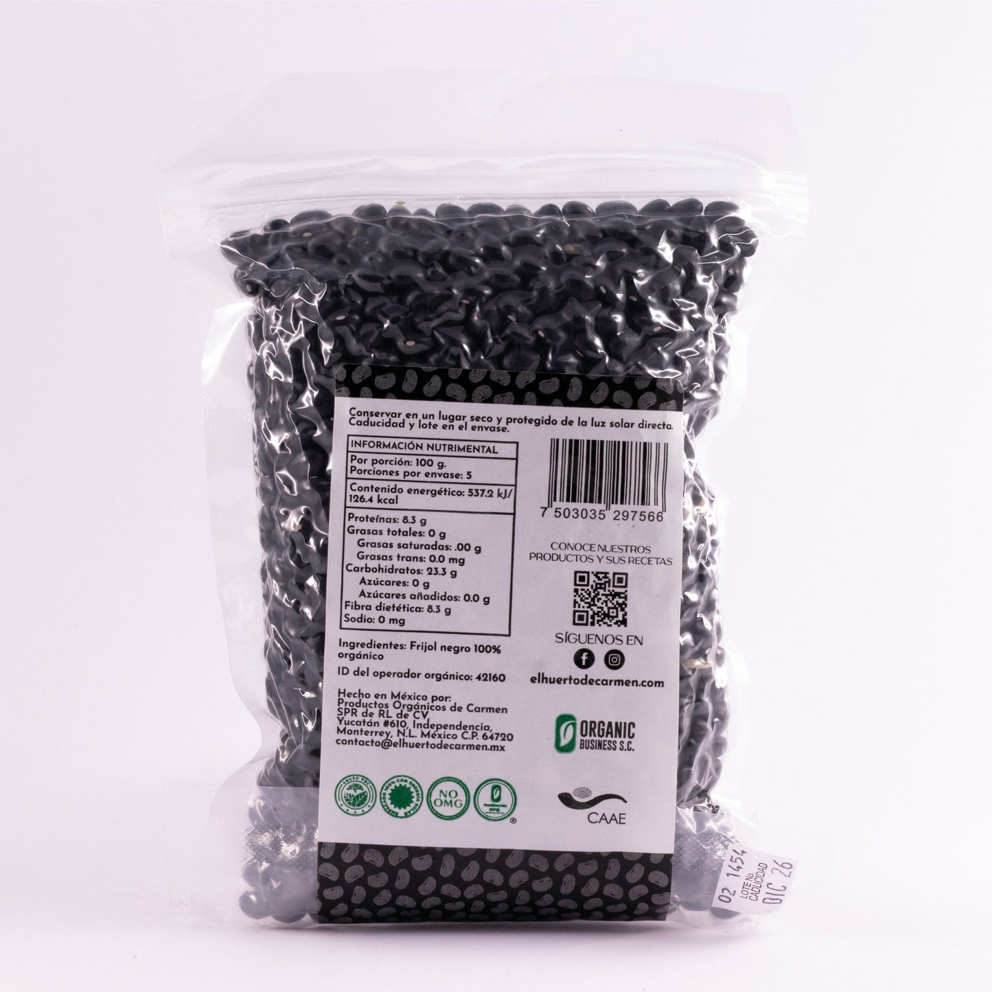 Frijol Negro Orgánico 🫘🌿