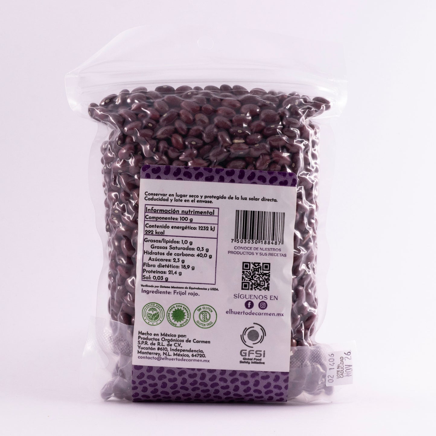 Frijol Rojo “Sangre de Toro” Agroecológico 🌶️🫘