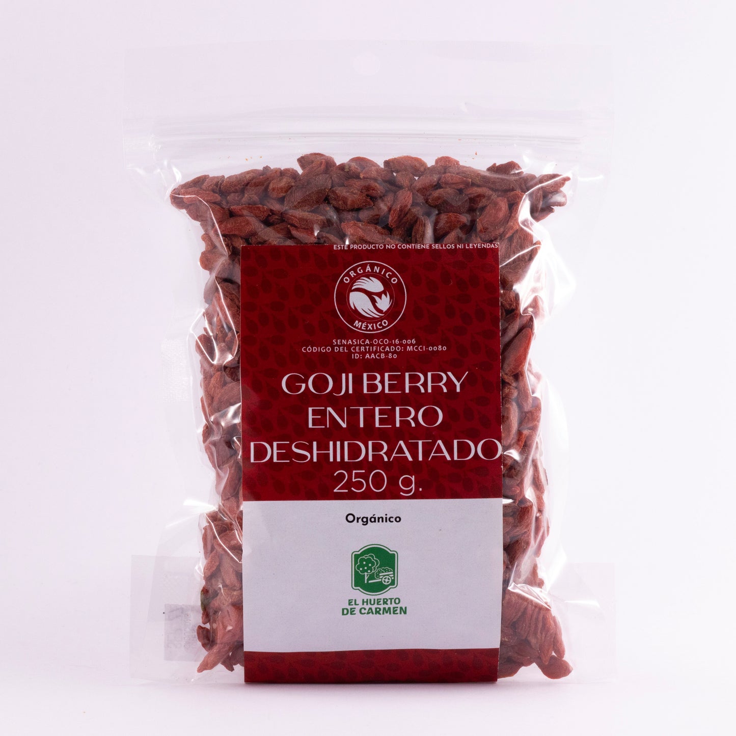 Goji Berry Entero Deshidratado Orgánico 🍒