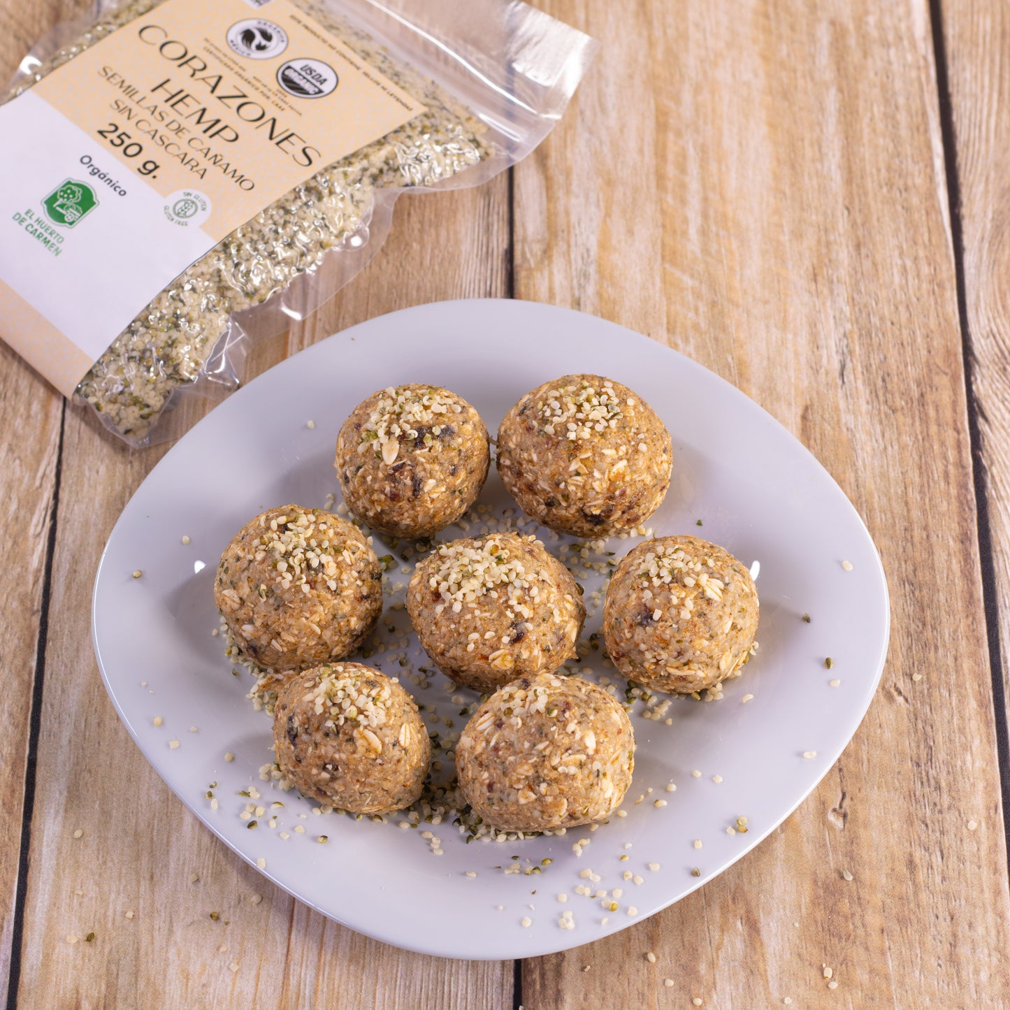 Corazones de Hemp Orgánicos - Bolsa 250 gr
