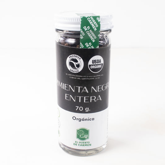 Pimienta Negra Entera Orgánica 70 gr.