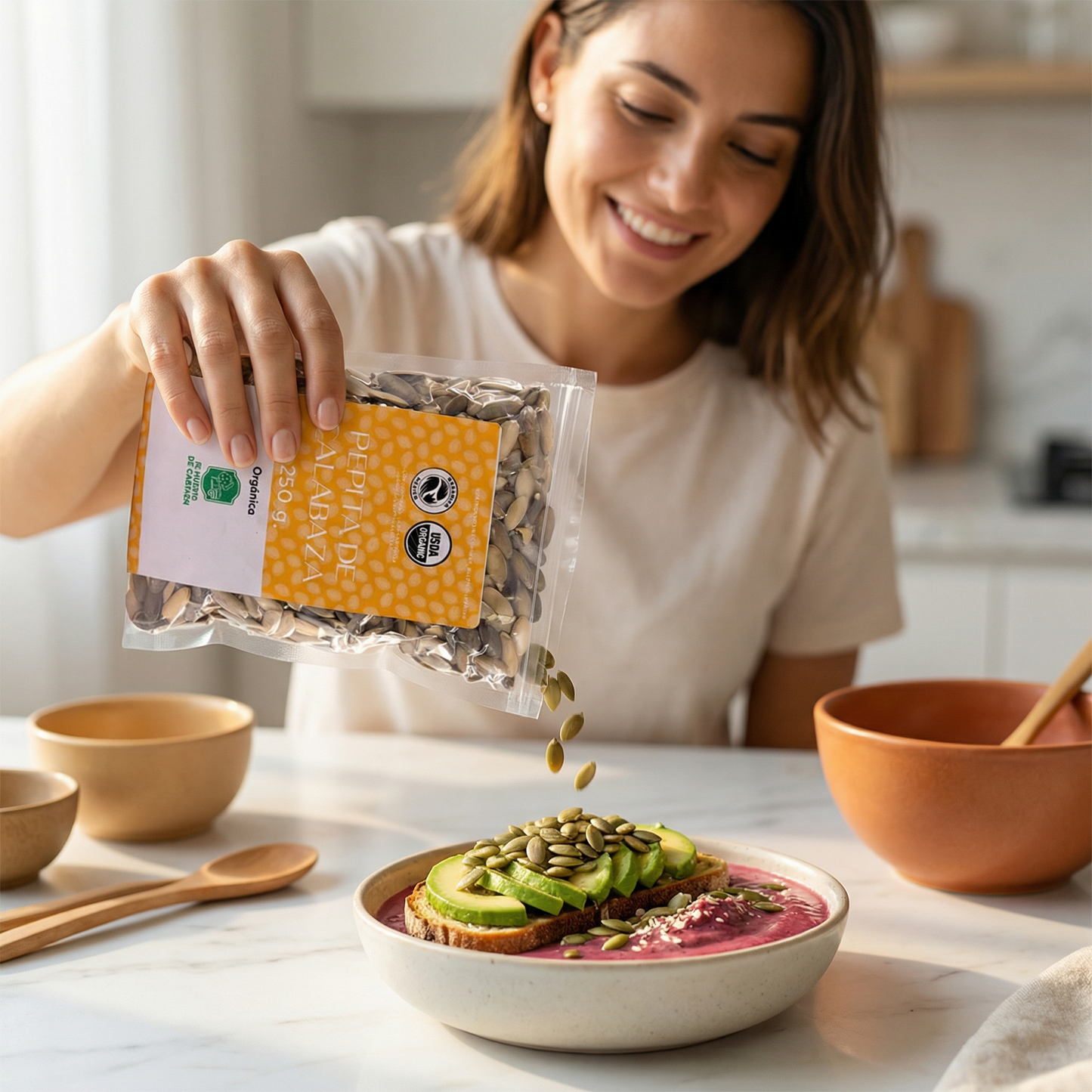 Pepita de Calabaza Orgánica (Pelada) 🌿🎃